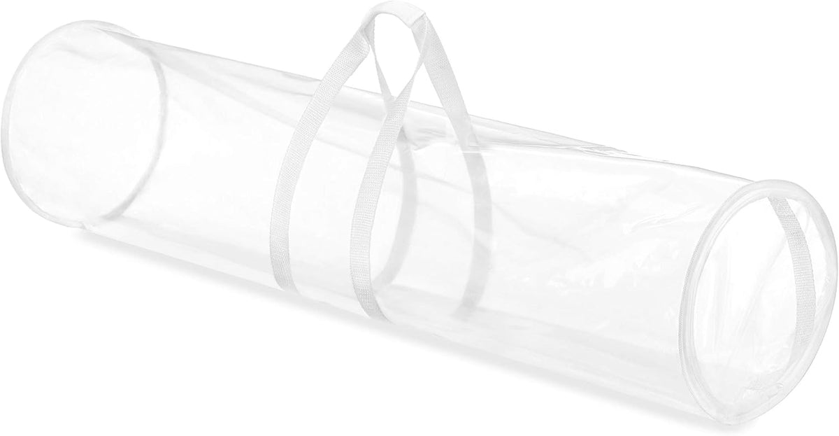 Whitmor 6044-4924 Clear Gift Wrap Organizer - Zippered Storage for 25 Rolls